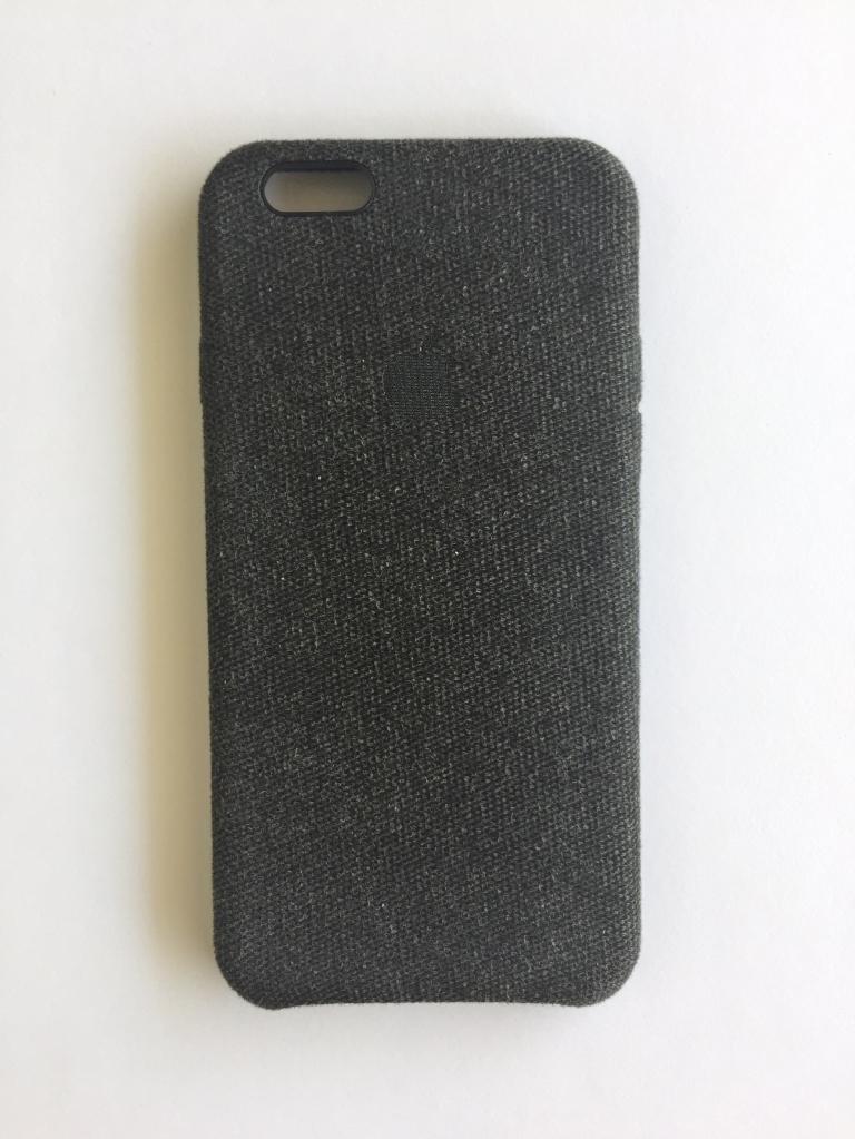 Casing Canvas Iphone 6 / 6S Premium Hard Case Cloth Skin Kain - BLACK