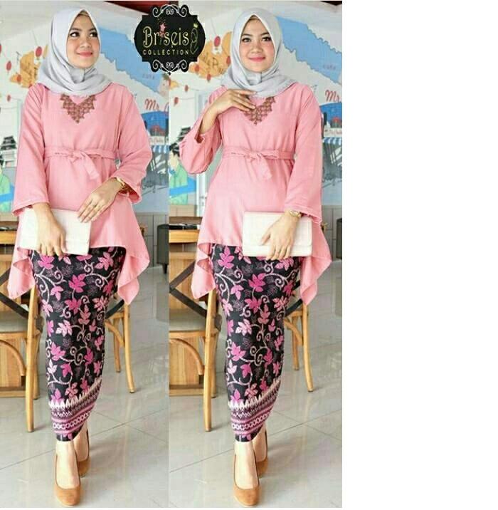 Honeyclothing Setelan Kebaya Wanita Bilqes / Kebaya Kutubaru / Setelan Batik / Baju Wanita / Best Seller