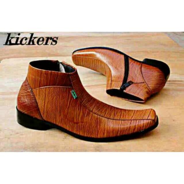 Sepatu Pantofel Jadul Tan Kickers