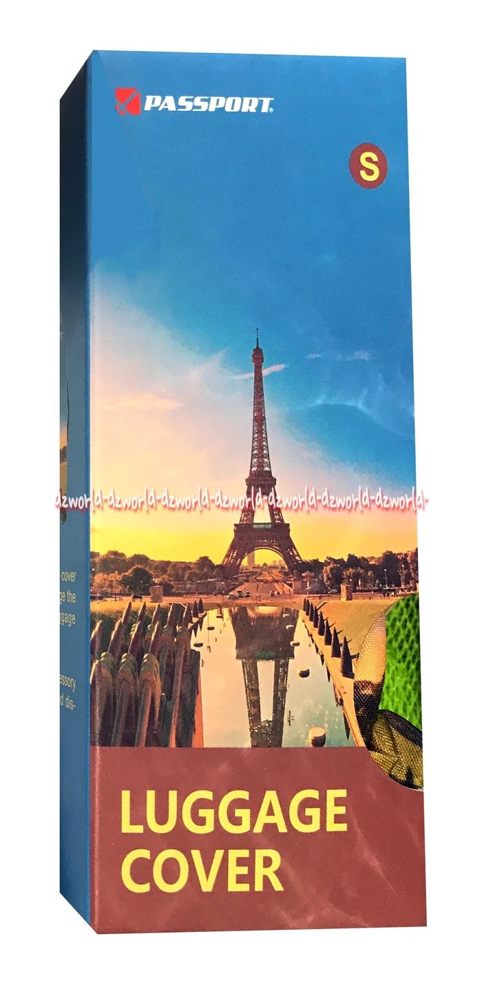 Passport Luggage Cover Sarung Koper Motif Paris Size S Uk 18-22 Inch