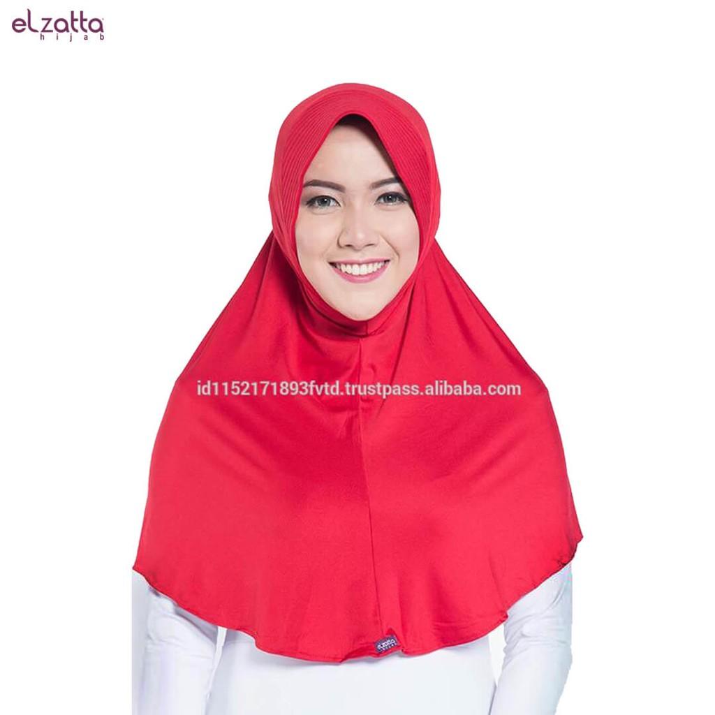 Elzatta Hijab / Hijab / Hijab Instan / Bergo / Elzatta Basic / E002 MAROON
