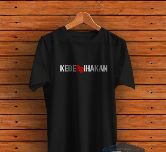 T-Shirt Premium. Kaos Distro Kata Unik KebeRPihakan