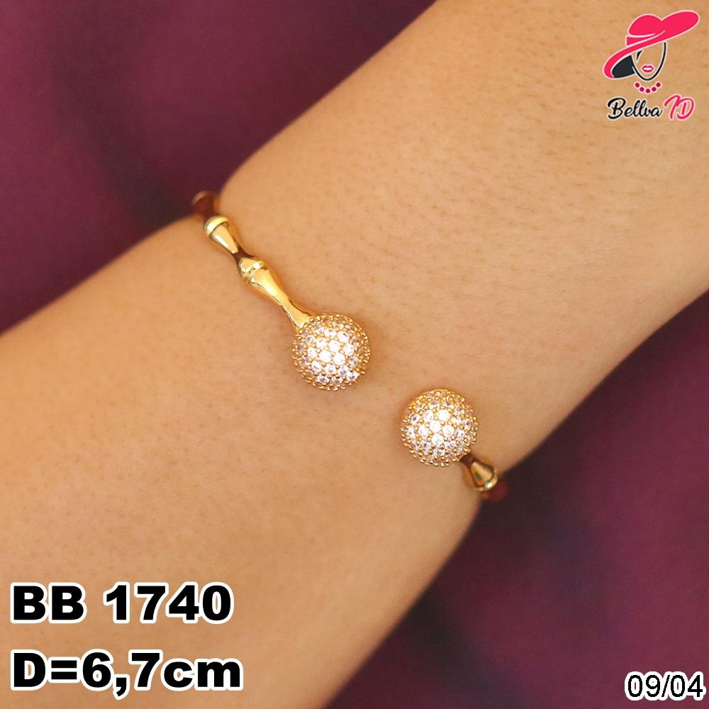Gelang Bangle Emas Bola Pandora Simple Kekinian branded B 1740