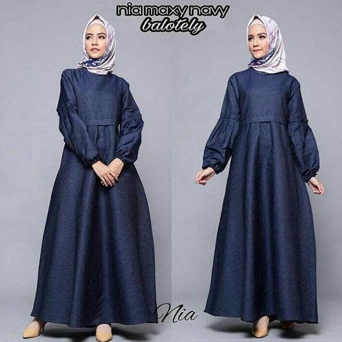 Baju Gamis Nia Maxi Baju Remaja Gamis Terbaru Ghtsyh