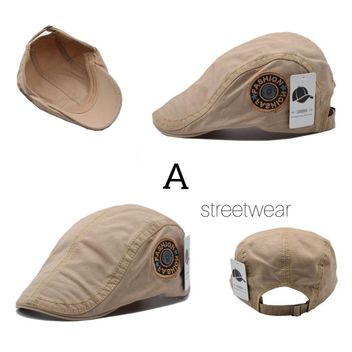 Topi Pet Import/Topi Copet Import/Flatcap Import/Topi Pelukis Import Terlaris di Lazada