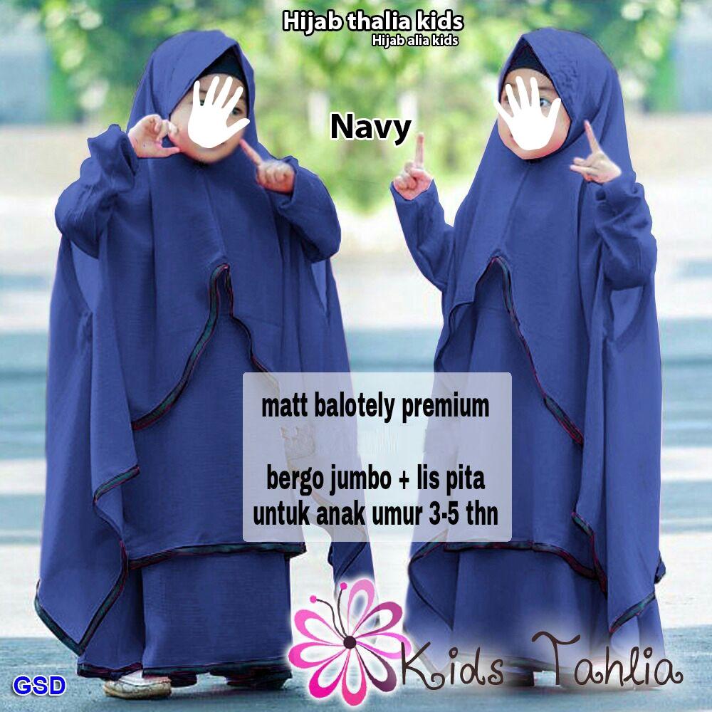 Wow keren - hijab syarii anak/ gamis anak / muslim anak / baju anak cewk /Thalia