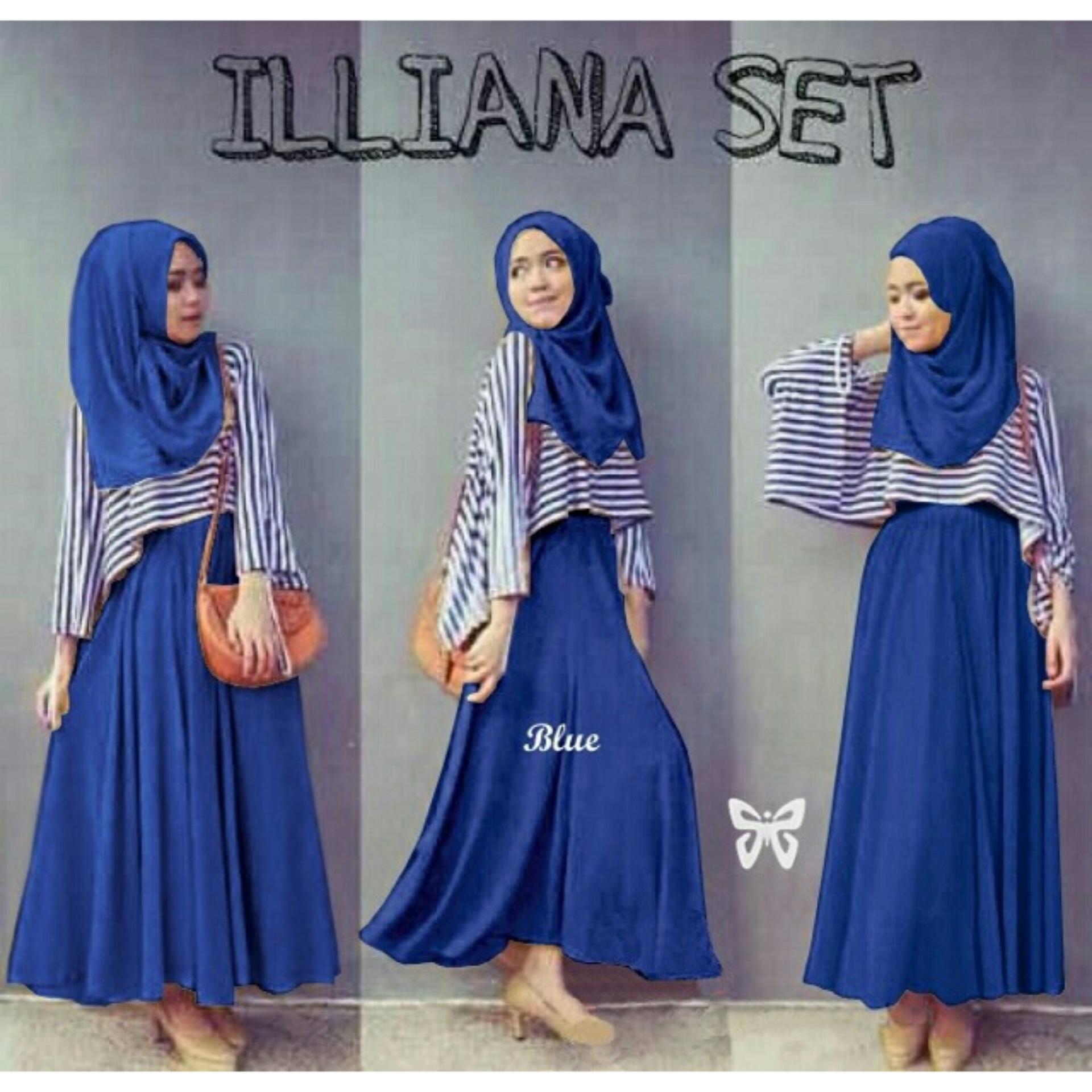 Ancool Mall- Baju SETELAN atasan dan bawahan / Setelan Blouse/ Kemeja wanita / Long Dress Maxy / Long Dress Wanita / Gaun Panjang/Gaun Wanita / Tunik Wanita / Dress Muslim / Atasan Muslim / Gamis ; Murah; Motif dan Warna Real Photo #Ukuran M, L dan XL