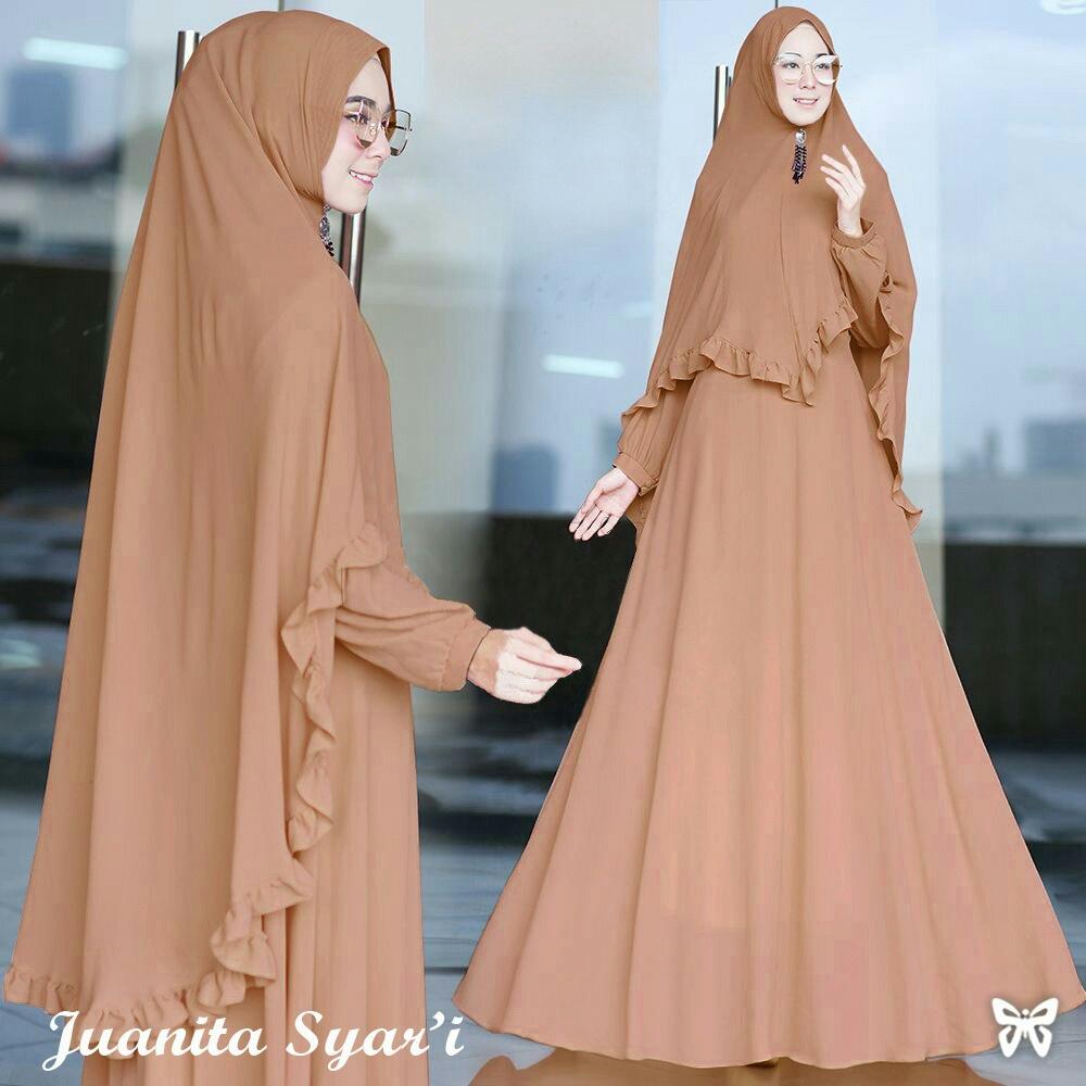 SM Grosir SM1010 Baju Muslim / Bahan Premium / Long Dress Gamis / Setelan Gamis / Gamis Syari / Baju Wanita / Gamis Cantik / Bergo Rampel