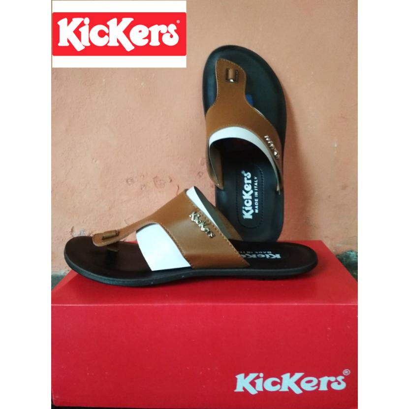 Kickers Sandal Kulit Pria - Sandal Kickers Pria - Sandal Pria Dewasa - Sandal Kulit - Sandal Pria - Fashion Pria Dewasa