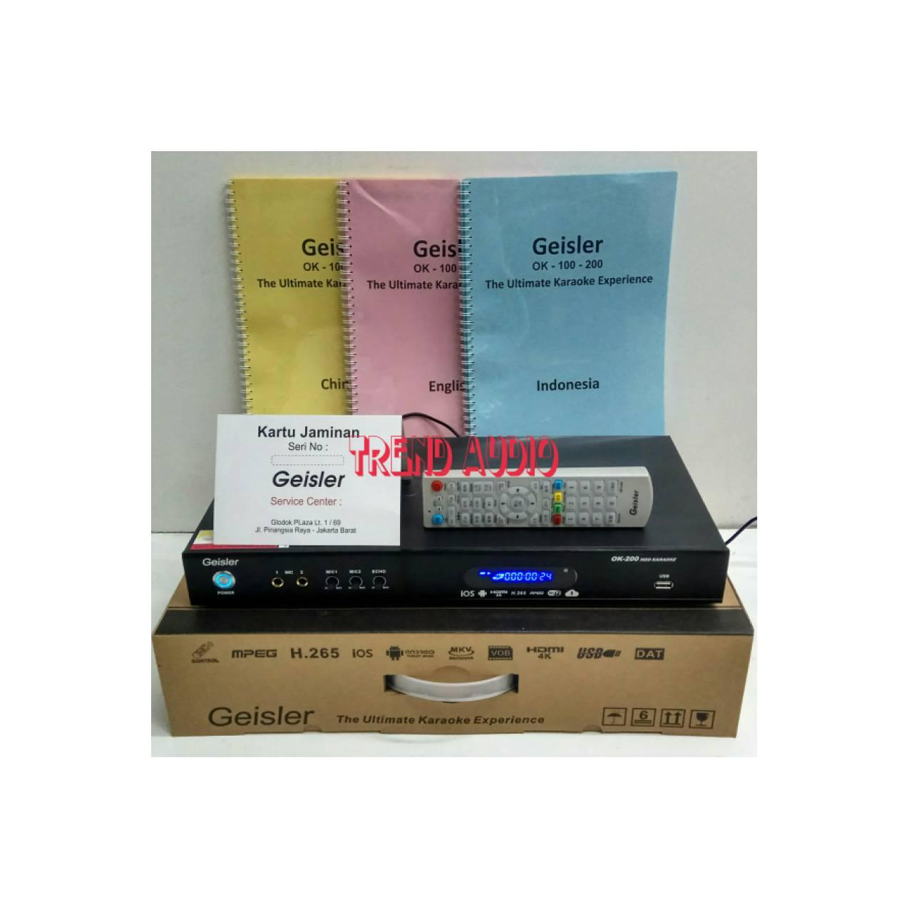 dvd player karaoke hardisk 2 tera GEISLER OK200/OK 200 original