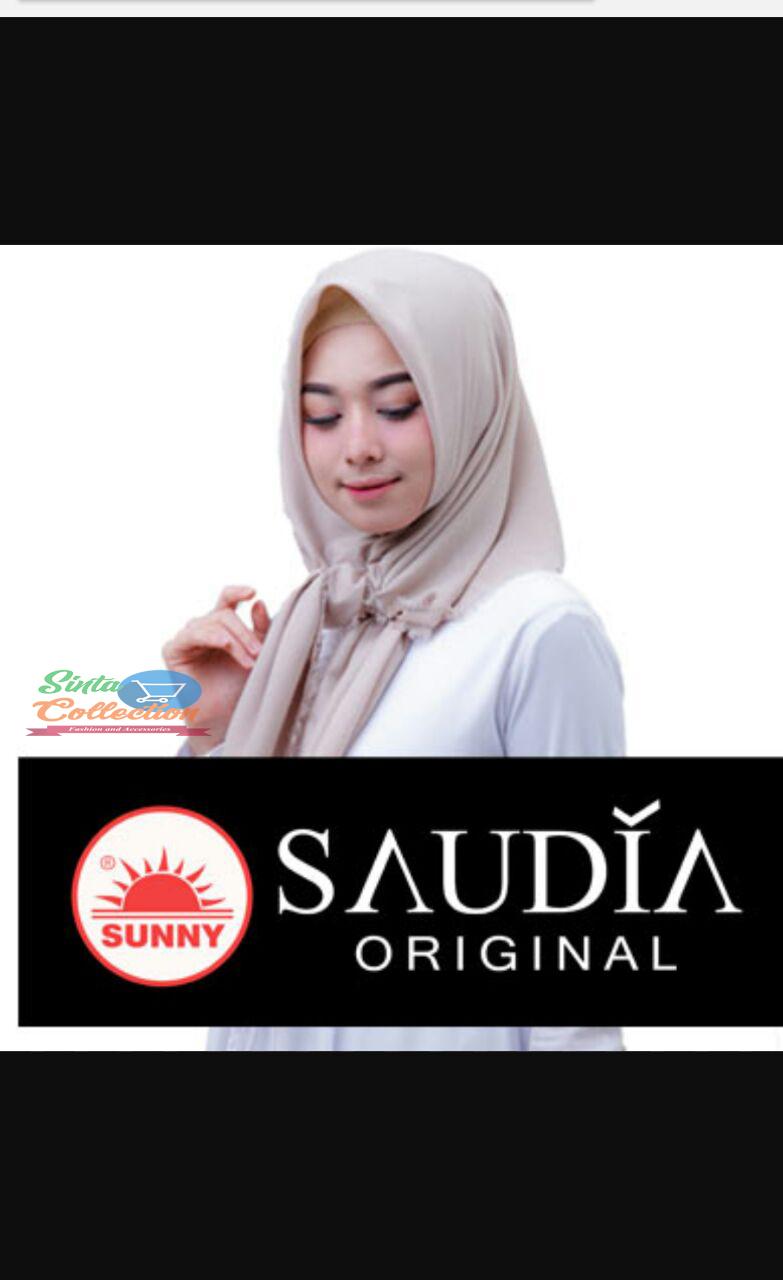 Kerudung/Jilbab/Hijab segi empat Saudia By Sunny Original polos wang_olshop
