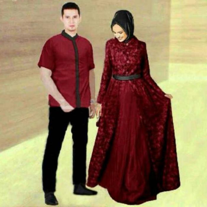 COUPLE ZAHIRA BRUCADE / couple batik / couple muslim / couple kebaya murah / Baju wanita / baju murah / baju atasan wanita / Baju wanita murah / baju wanita jumbo / baju polos / naju wanita polos / baju pesta / kemeja wanita