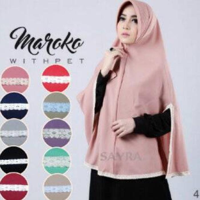 Hijab Jilbab Kerudung KHIMAR PET MAROKO