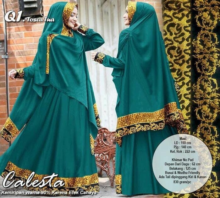 119874 GAMIS PESTA INDIA CALESTA TOSCA TUA