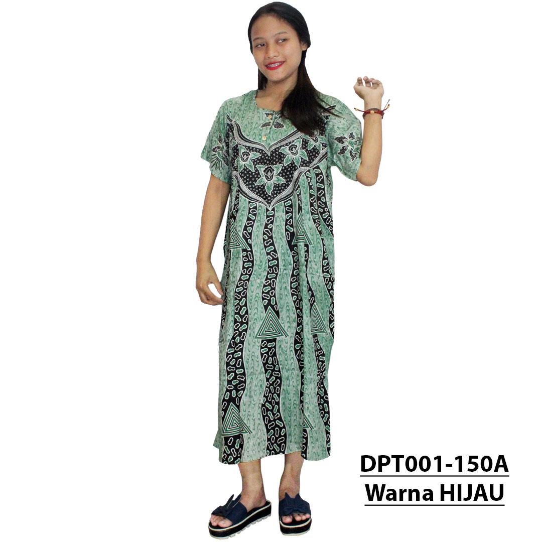 Daster Batik, Daster Lengan Pendek, Baju Tidur, Piyama, Kancing, Daster Bumil, Daster Busui (DPT001-150) Batik Alhadi