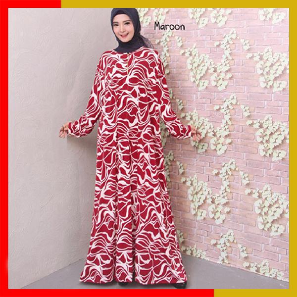 Baju Gamis Jumbo Jersey Korea 6L 9660