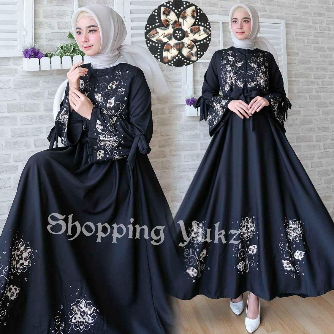 Shopping Yukz Baju Dress Gamis Muslim Syari Wanita NETTA ( Dapat Jilbab ) / Dress Muslim / Gamis Wanita / Baju Muslim / Hijab Muslim / Fashion Muslim / Syar'i Muslim / Syari Muslimah / Dress Muslimah Wanita / Gamis Remaja