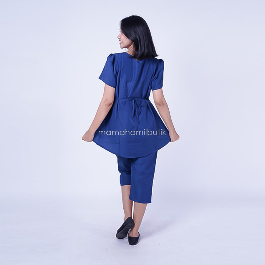 Ning Ayu Setelan Hamil Menyusui 7/8 Cristic - STD 74 / Baju Menyusui Lengan Panjang / Baju Atasan Menyusui / Baju Menyusui Muslimah / Baju Muslim Wanita untuk Ibu Menyusui/ Baju Hamil Untuk Kerja / Baju Hamil Untuk Kerja Modis