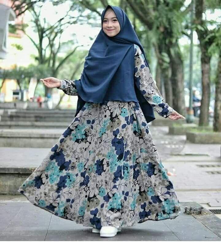 Baju Original Gamis Dress Baju Panjang Muslim Casual Wanita Pakaian Hijab Modern Modis Trendy Terbaru 2018