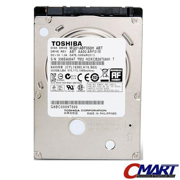 ORIGINAL - TOSHIBA HDD 500GB 2.5