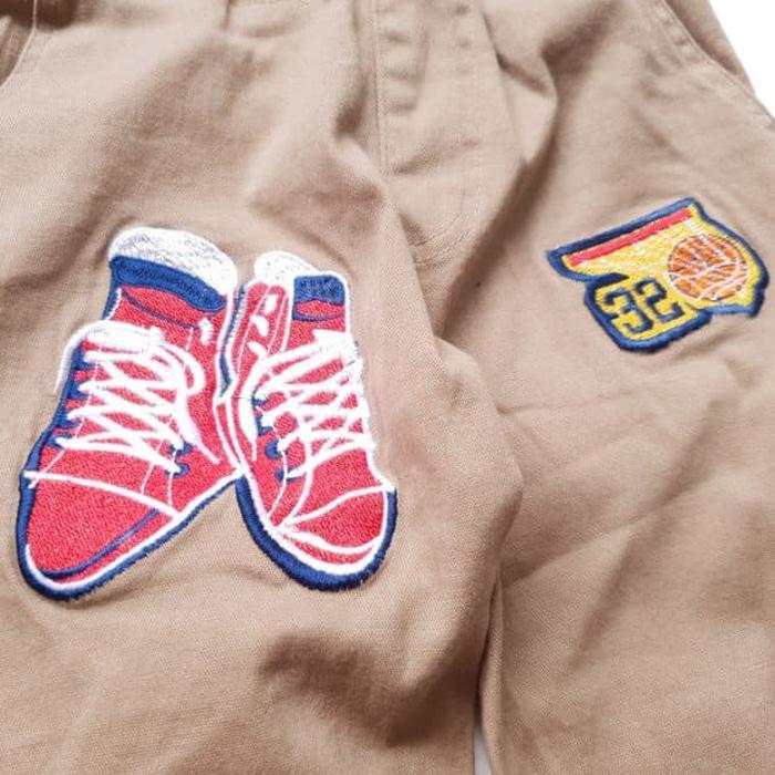 New Celana Panjang Anak Cowok Laki Import LK 158 Katun Twill Biru Coklat