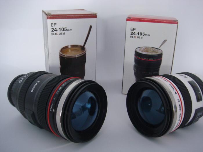 Gelas Mug Replika Lensa Kamera Canon EF 24-105mm tutup Fish Eye