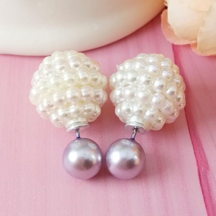 Anneui - EE0068 Anting candy double stud keren swag gaul elegan trendy