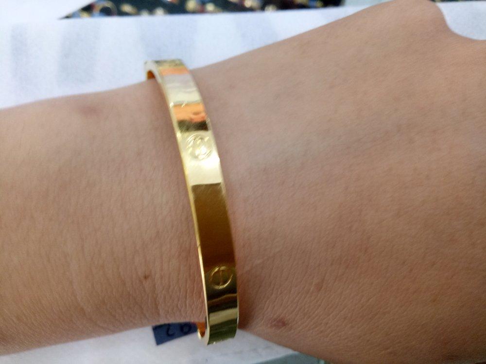 Gelang Emas Asli Kadar 875 Model Cartier