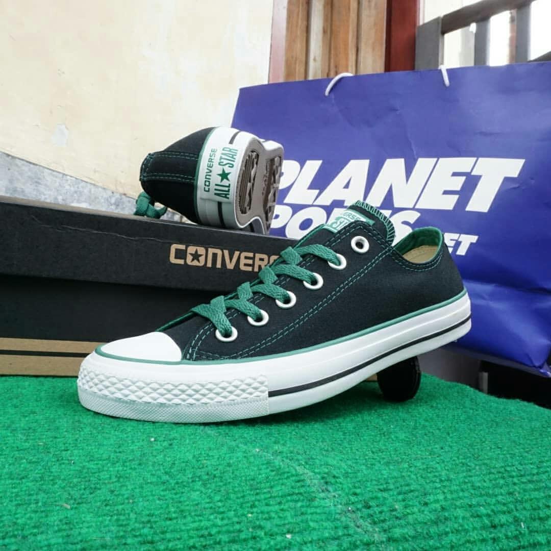 Sepatu Converse LIMITED EDITION!! - Black green unisex (117927)