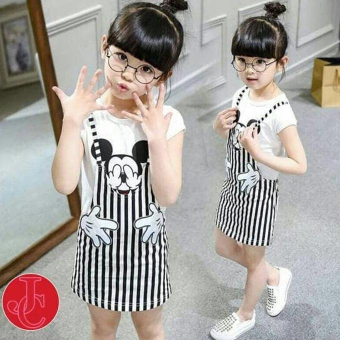 PROMO SALE - BB DM STELAN SET STRIPY MOUSE GIL BORDIR JUMPER KIDS F001