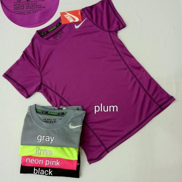 BAJU/KAOS/TSHIRT OLAHRAGA NIKE CEWEK RUNNING FITNESS GYM SENAM