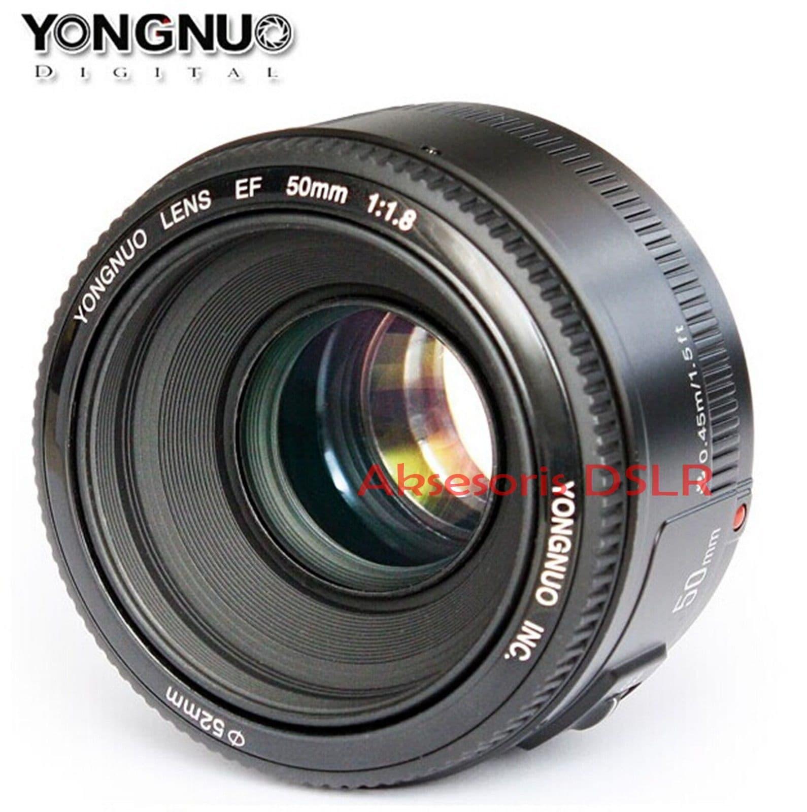 Lensa Yongnuo EF 50mm F1.8 for Canon EOS