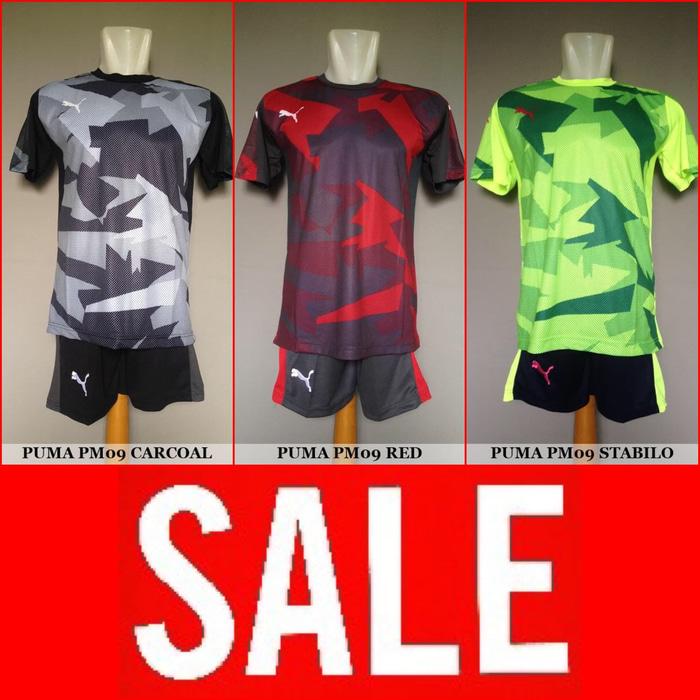 Setelan Futsal / Sepakbola Puma PM09 (Baju Kaos Jersey Bola Celana)