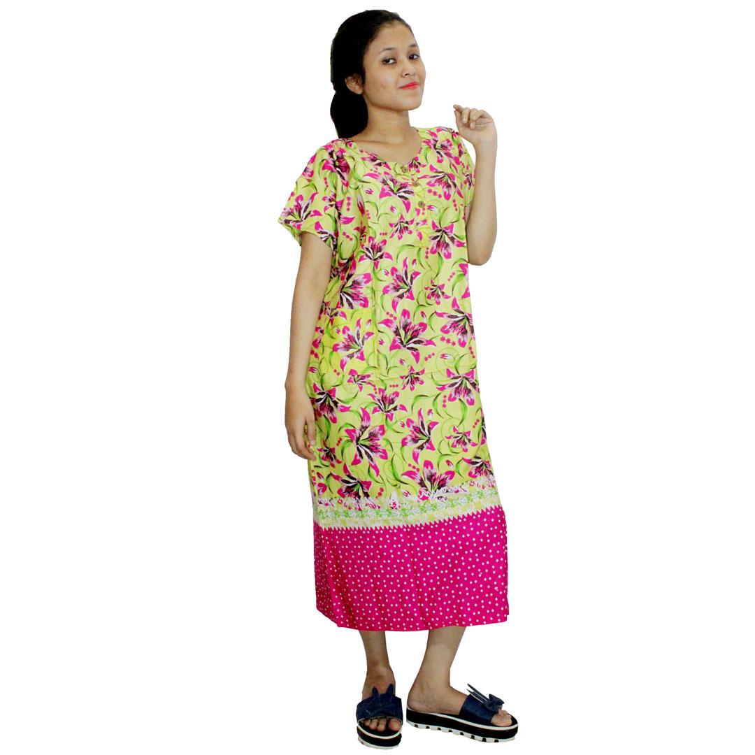 Daster Batik, Daster Lengan Pendek, Baju Tidur, Piyama, Kancing, Daster Bumil, Daster Busui (DPT001-17) Batikalhadi Online