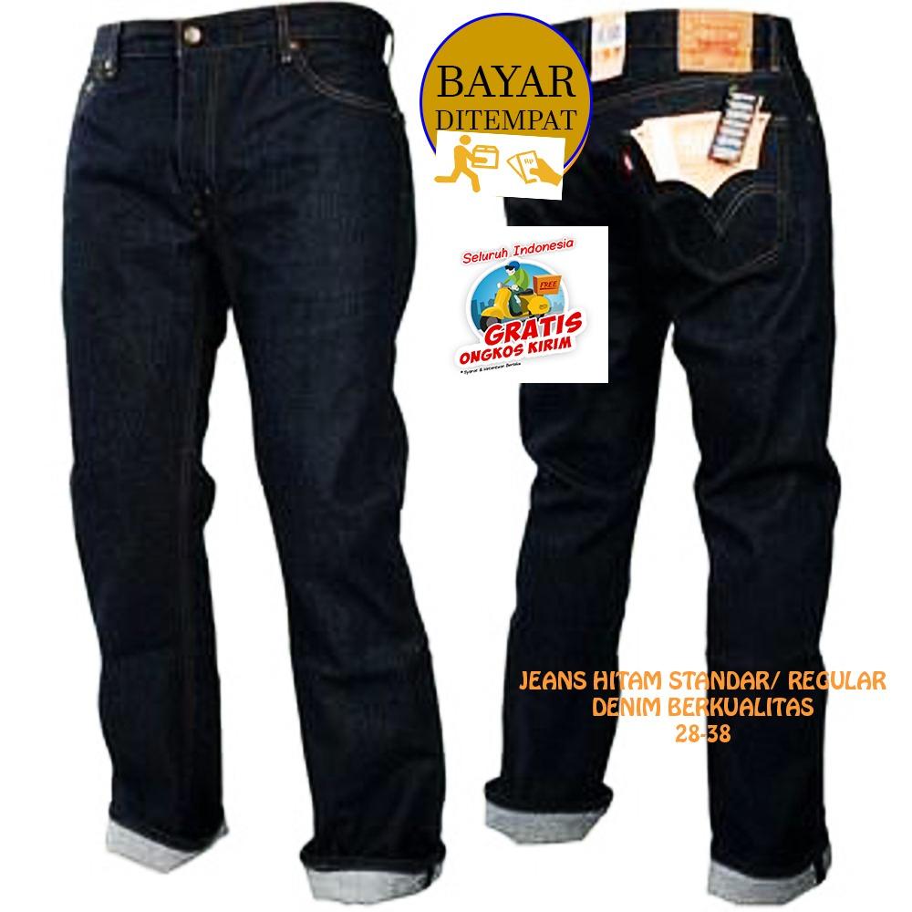 Celana Jeans Standar Biru Garmen Pria 'BEST SELLER