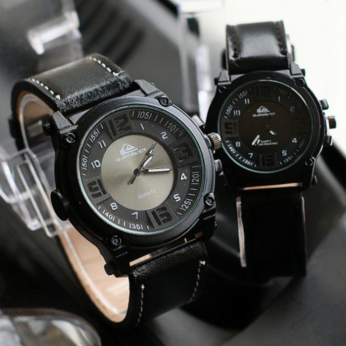 jam tangan couple quiksilver bahan kulit / jtr 1195 hitam jam tangan couple bahan kulit / jtr 1195 hitam / Jam tangan couple / jam tangan model terbaru / jam tangan murah / jam tangan cantik / jam tangan modis