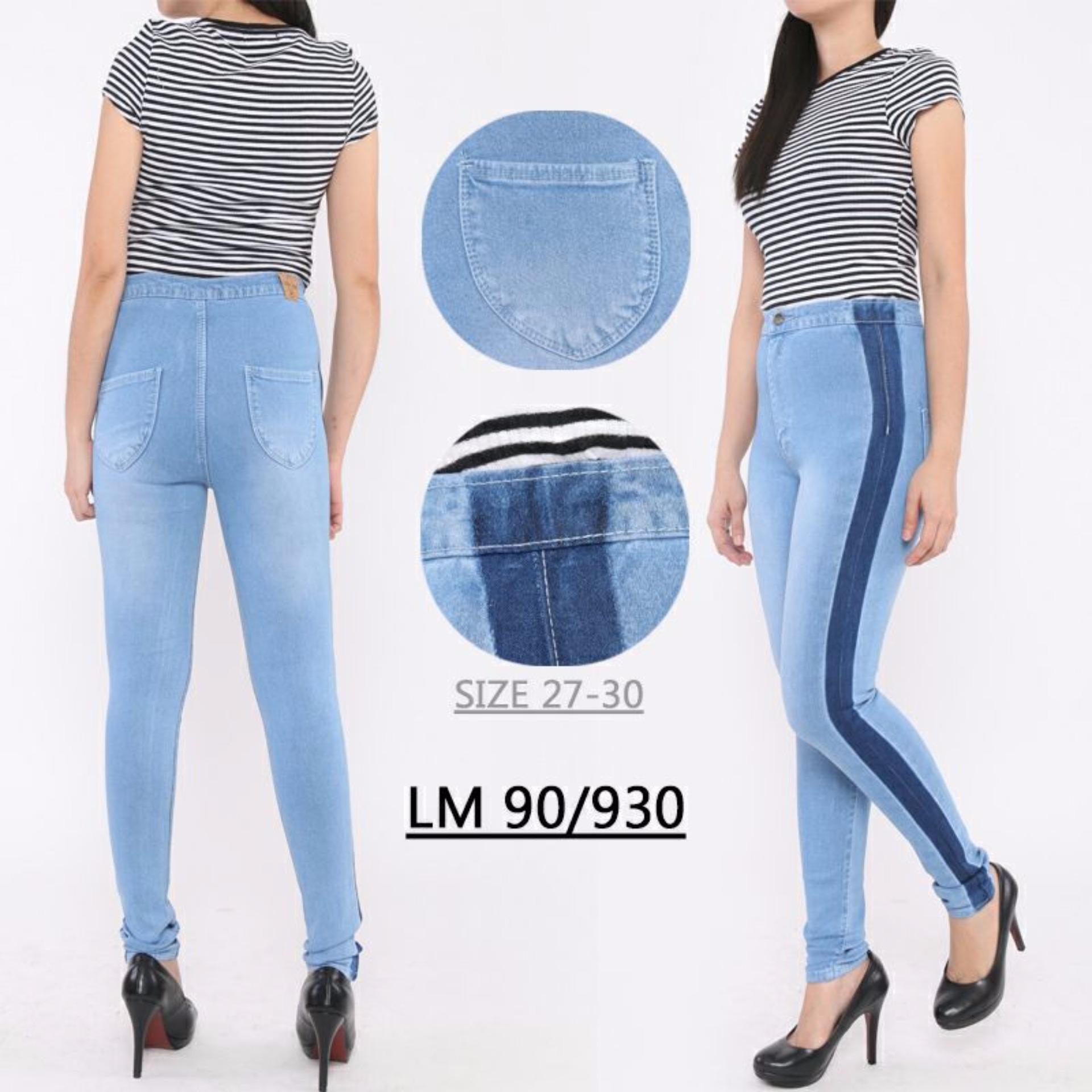 master jeans celana  jeans highwaist wanita 