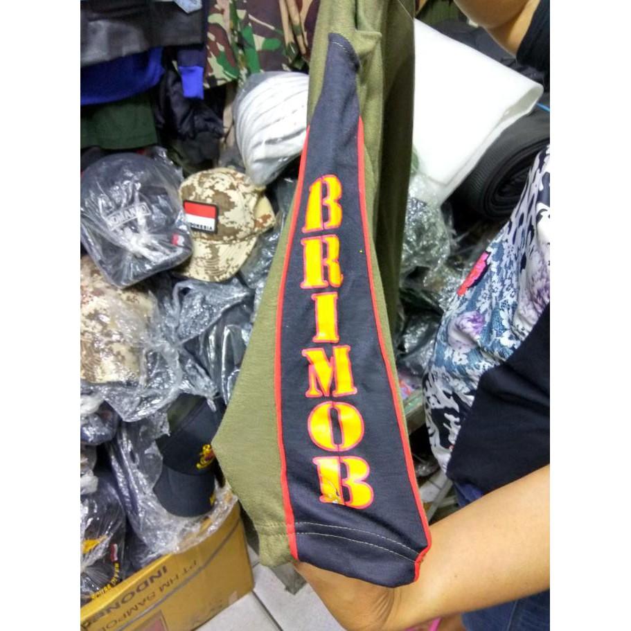Kaos Brimob Taiping - Bahan Kaos Pe - Sale Promo!!