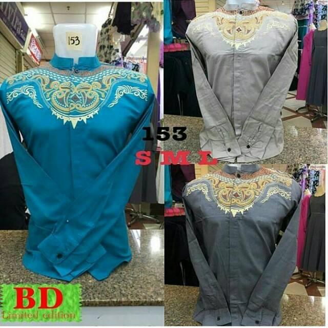 REALPICT KOKO PANJANG BORDIER BAHAN KATUN YG BAGUS