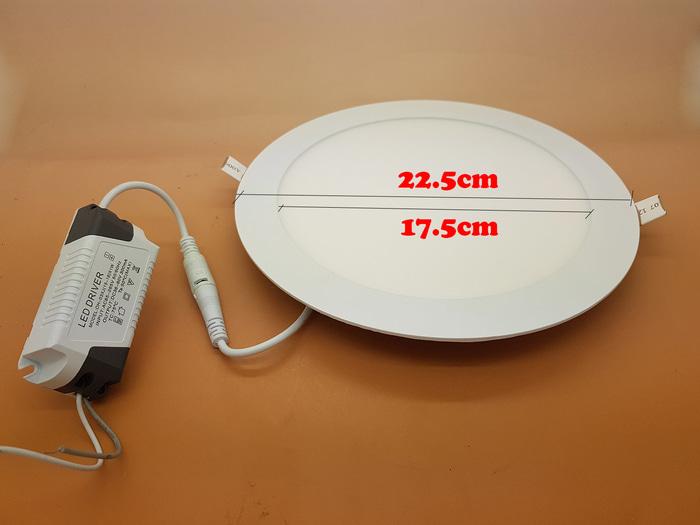 ORIGINAL - Led Panel 18 watt light Model BULAT Merk SANLY ( NYALA SUPER BRIGHT )