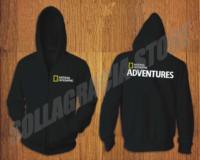 JAKET SWEATER HOODIE ZIPPER NATIONAL GEOGRAPHIC ADVENTURES