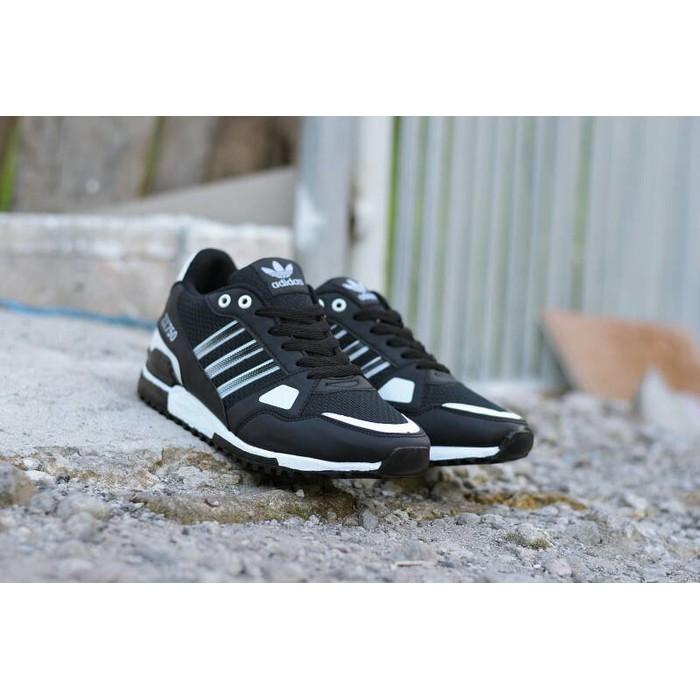 Promo Termurah Sepatu Adidas ZX 750 Hitam Putih / Sneakers Casual Pria Gratis Ongkir