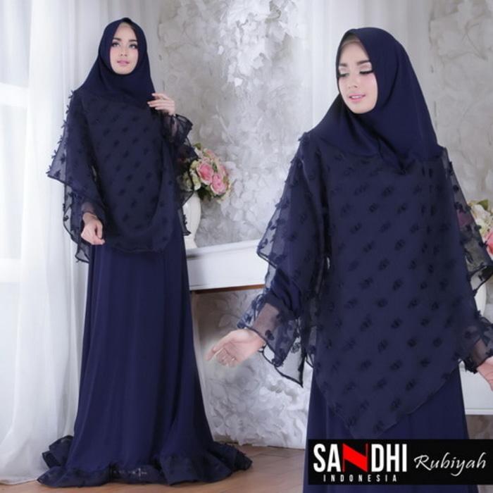 Gamis Syari & Khimar RUBIYAH by SANDHI Original Branded