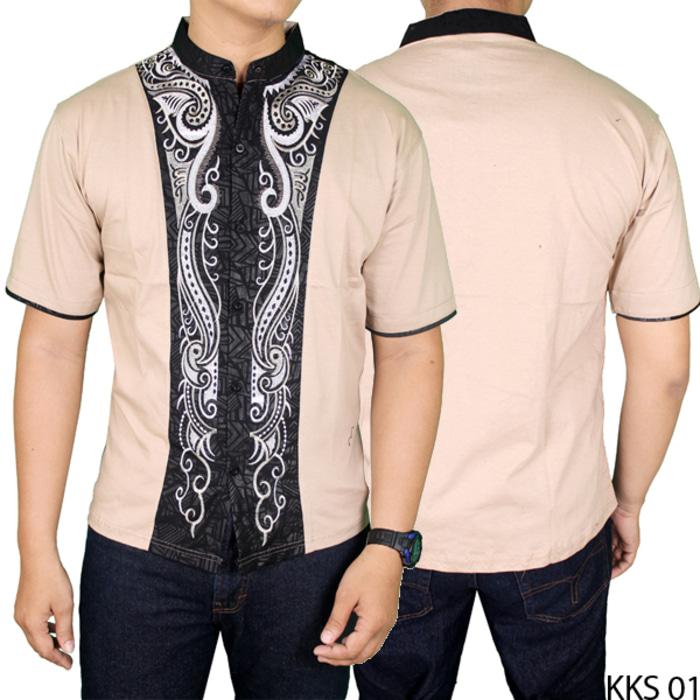 Baju Koko Betawi Katun Krem KKS 01