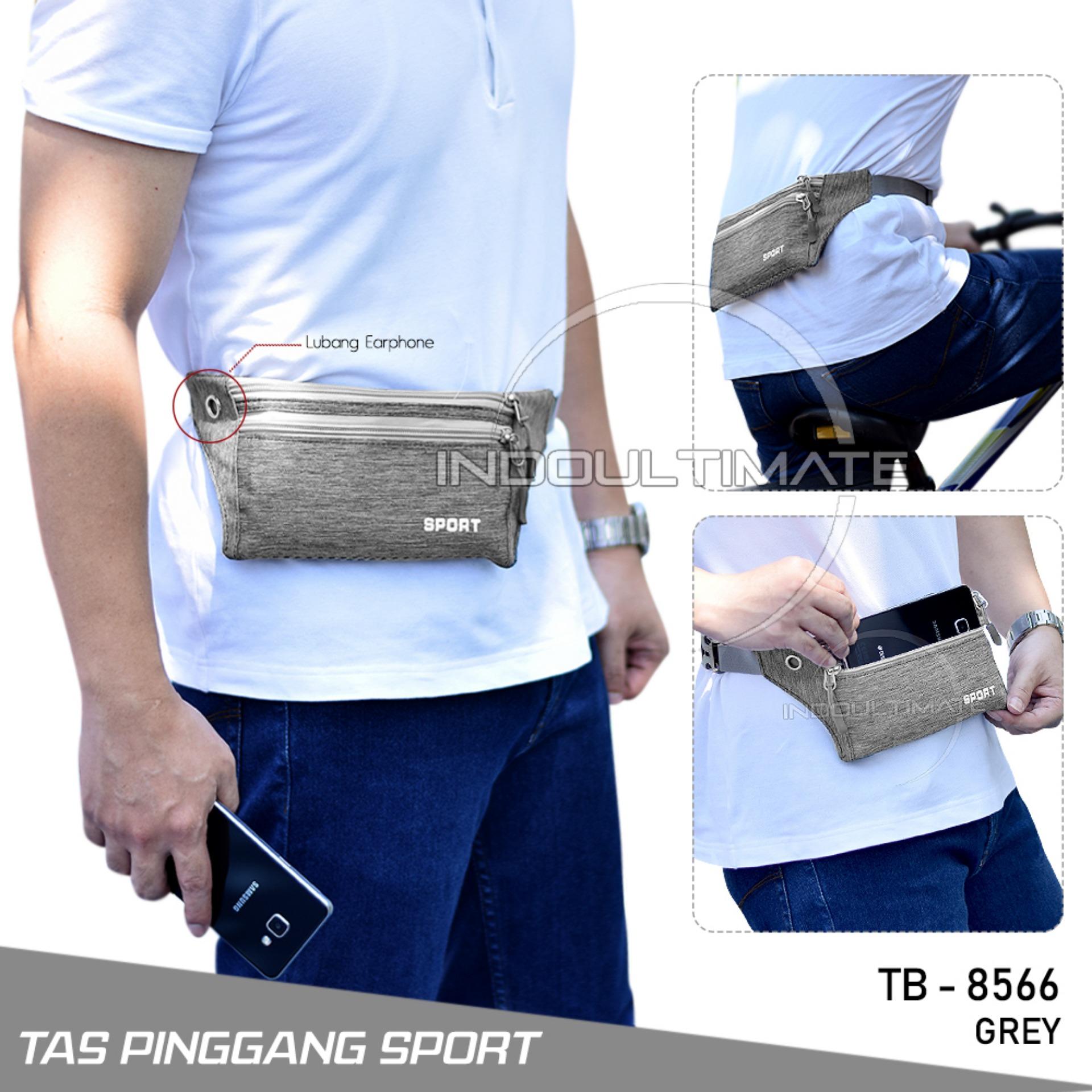 Ultimate Tas Pinggang Sport/Running Belt Bum/Waist Bag/Slempang/Tas Punggung Selempang FS TB-8566 - Gray