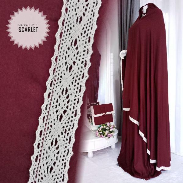 Mukena rayon cantik Nadia Twill model terbaru adem halus lembut nyaman harga murah grosir laris limited new baru best seller original