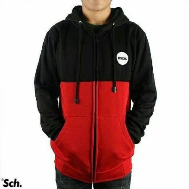 Jaket RSCH Hitam Combi Merah Pria/Wanita