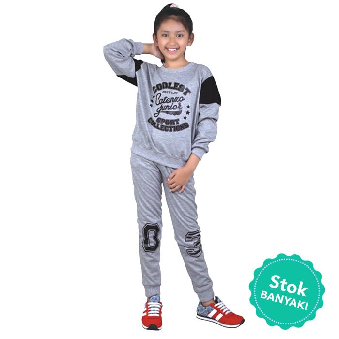Promo Baju Training Olahraga Anak Perempuan Catenzo Jr. 367.CMN 007 Fashion