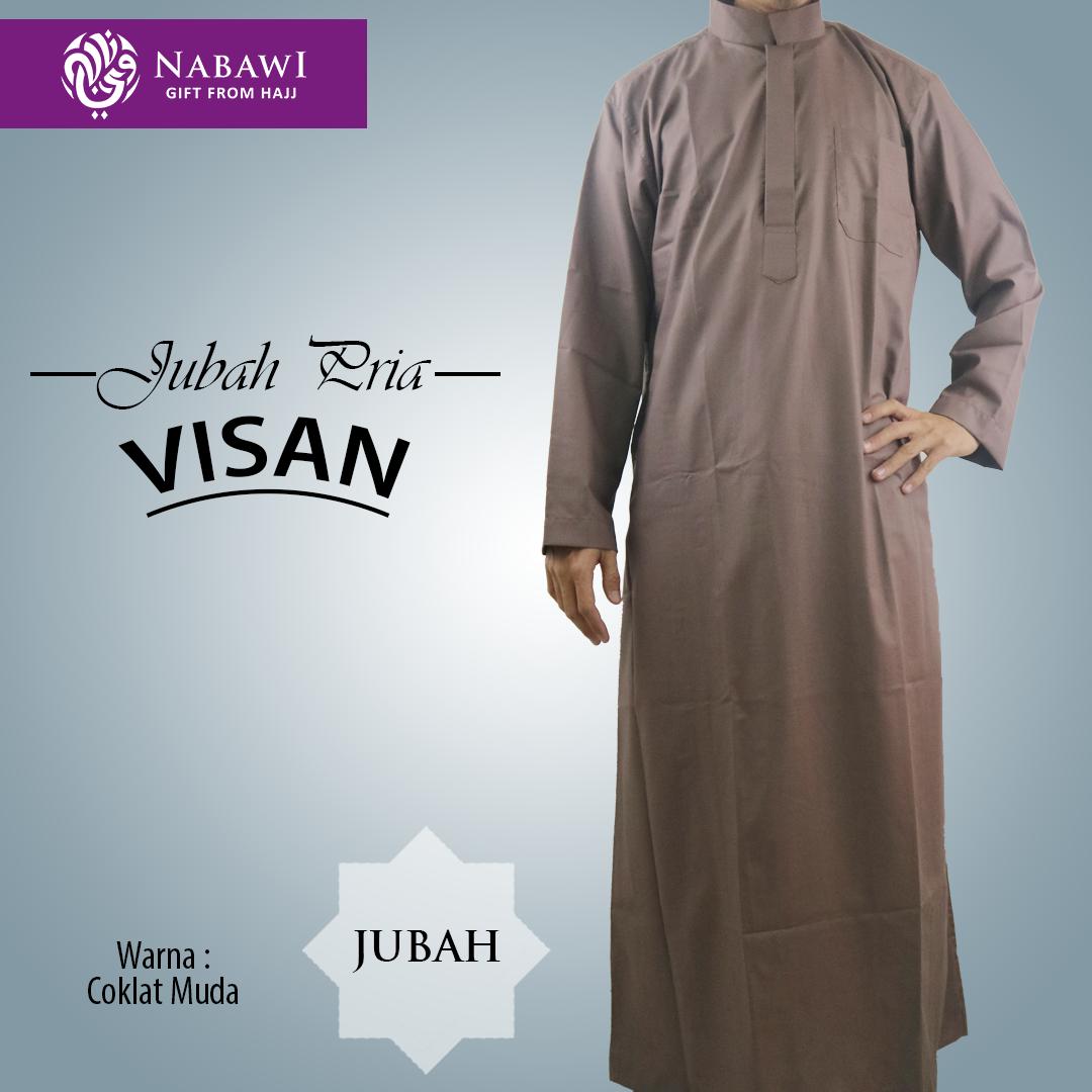 Gamis Jubah Visan Polos Warna Busana Muslim Perlengkapan Haji dan Umroh