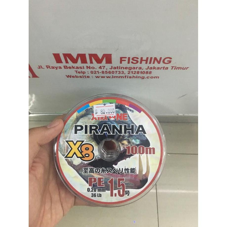 Tali Xtraone Piranha X8 Pe 1-5/0-20/36Lb - Pancingqsad